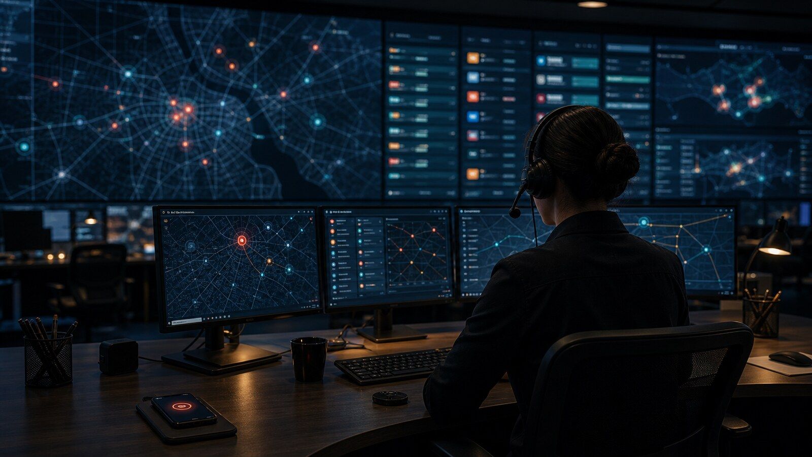 A distress signal without a phone call and a real-time dispatch desk